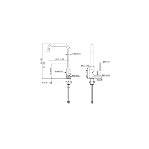 Vivid Kitchen Mixer - Brass