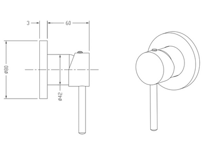 Horizon Bath and Shower Mixer